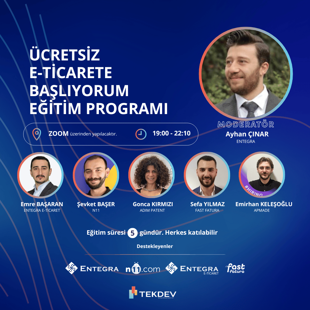 Akşam Programı - Ücretsiz Sertifikalı E-ticaret'e Başlangıç Eğitim Programı