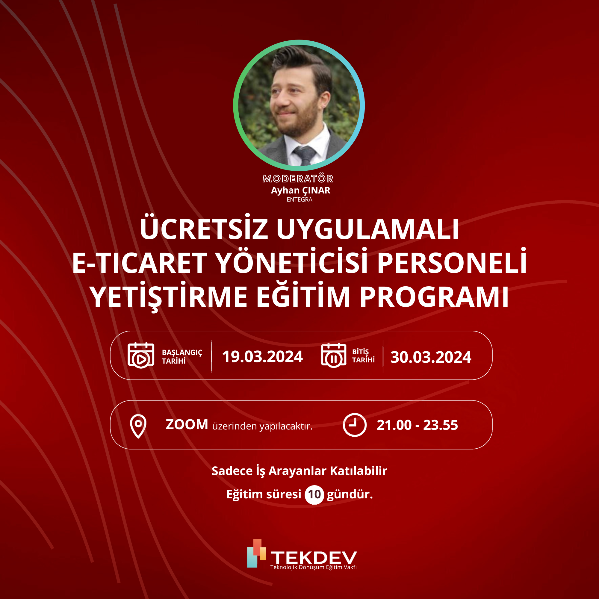 Akşam Programı - Ücretsiz Sertifikalı E-ticaret Yöneticisi Eğitim Programı