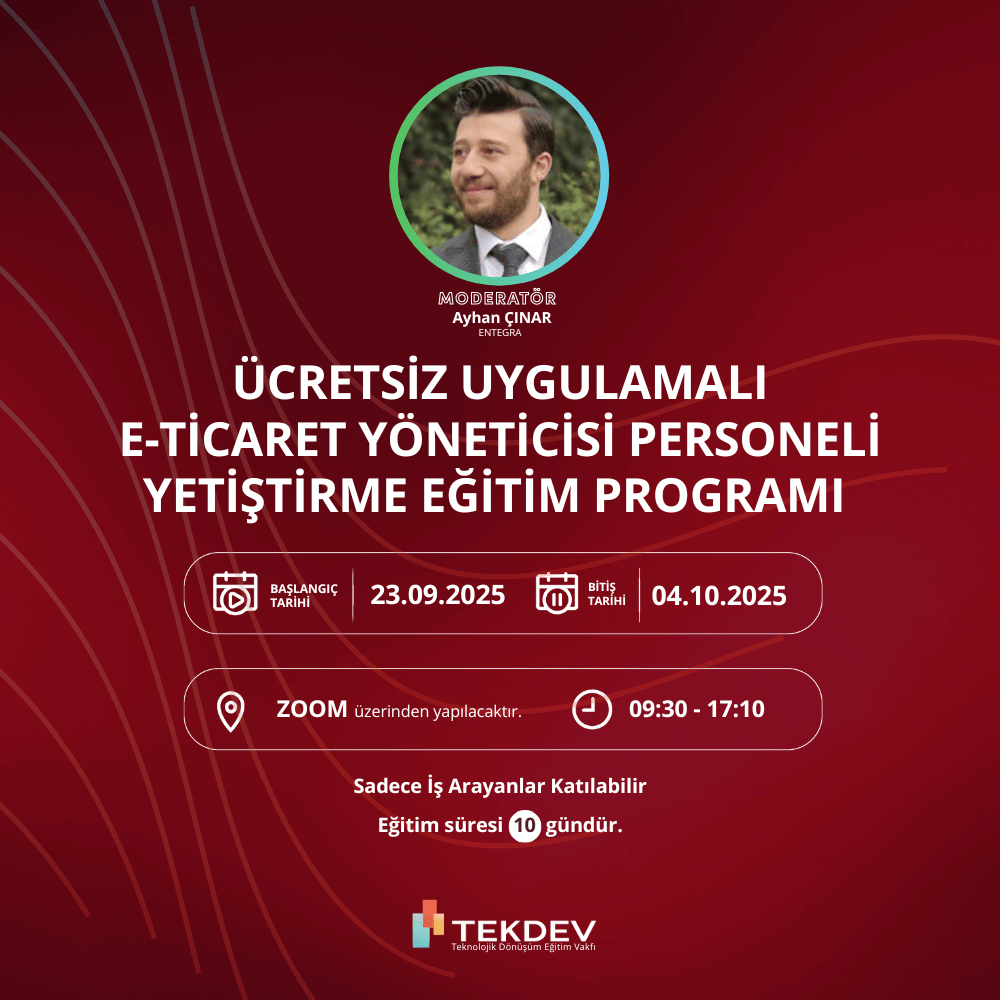 Ücretsiz Sertifikalı E-ticaret Yöneticisi Eğitim Programı