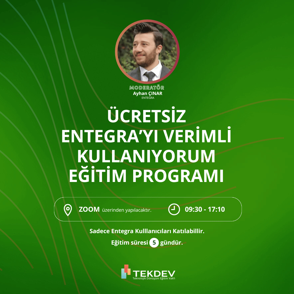 Ücretsiz Sertifikalı Verimli Entegra Kullanımı