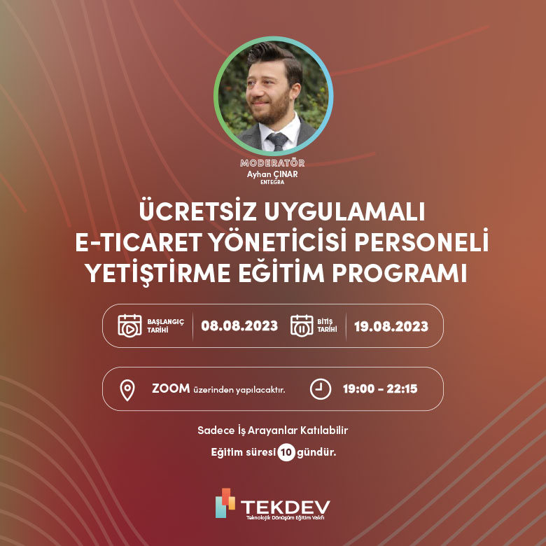 Akşam Programı - Ücretsiz Sertifikalı E-ticaret Yöneticisi Eğitim Programı