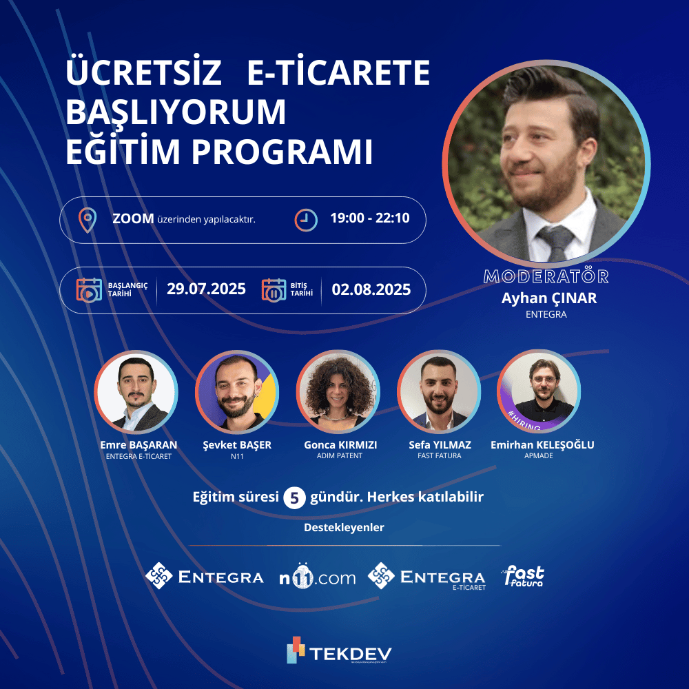 Akşam Programı - Ücretsiz Sertifikalı E-ticaret'e Başlangıç Eğitim Programı