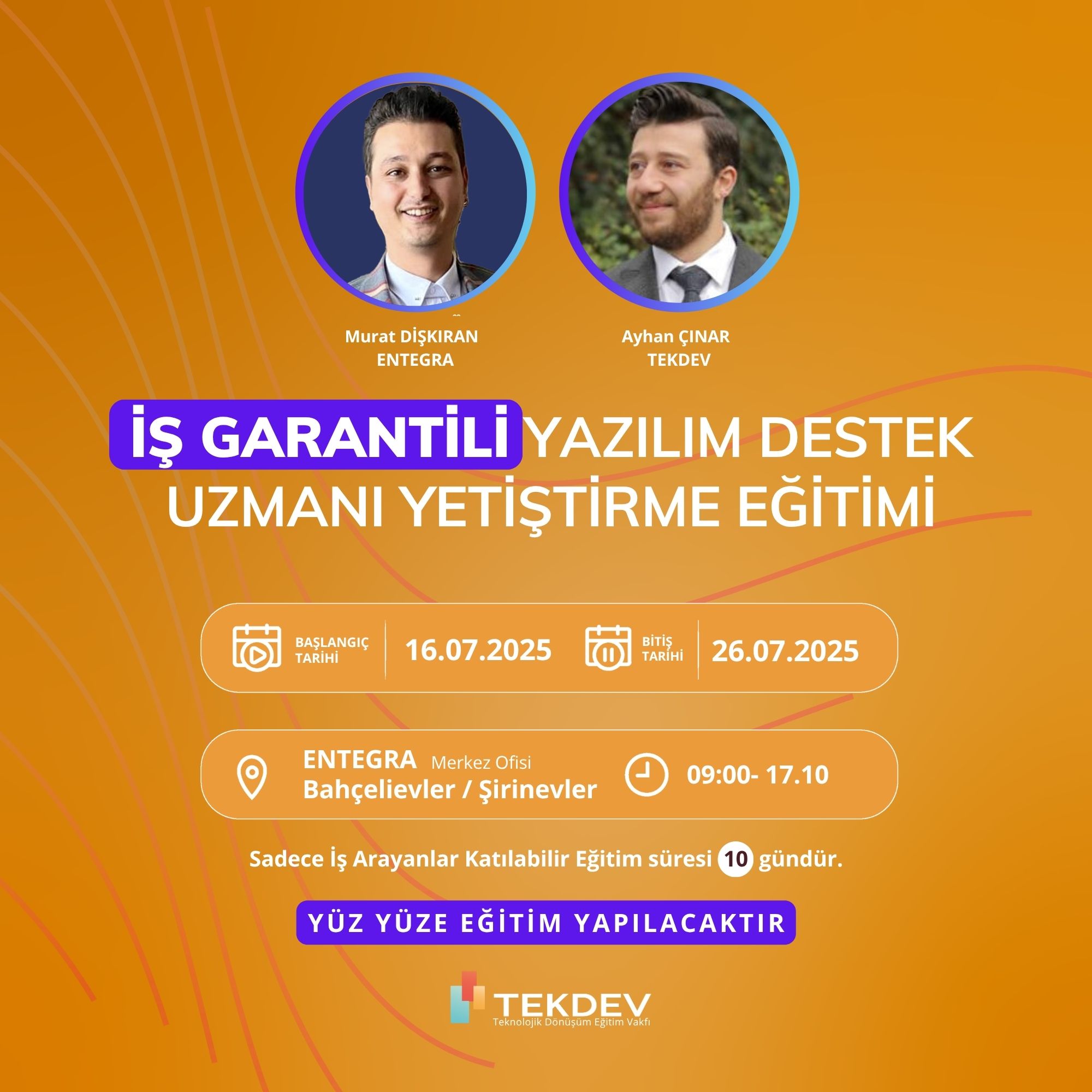 İş Garantili E-ticaret Yazılım Destek Uzmanı Yetiştirme Eğitimi - Yüz Yüze (Sınıf Ortamında)